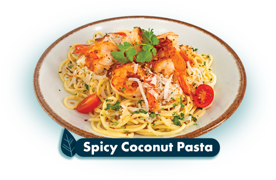 Pasta al coco picante