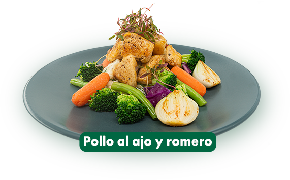 Pollo al ajo y romero