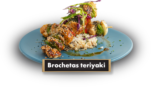 Brochetas Teriyaki