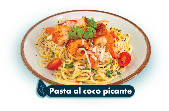 Pasta al coco picante